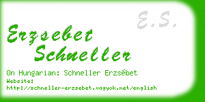 erzsebet schneller business card